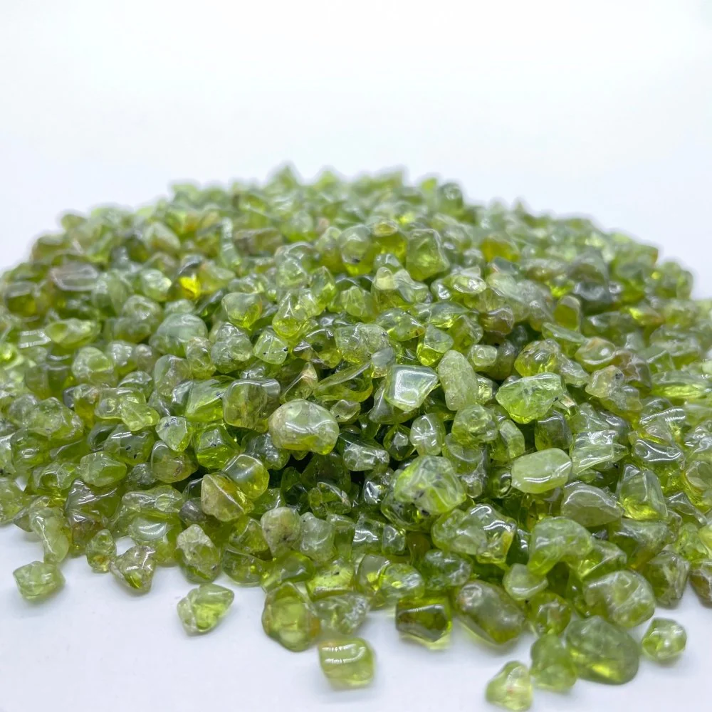 0.1in(3mm) High Quality Peridot Gravel Chips Wholesale - Image 2