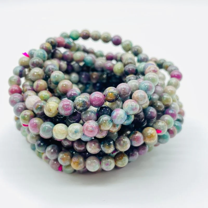 0.23in(6mm) Natural Ruby In Kyanite Bracelet Wholesale - Image 2