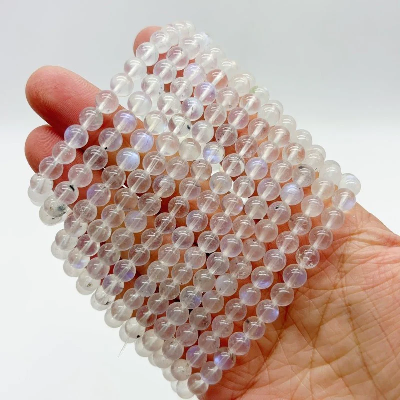 0.24in(6mm) High Quality Blue Moonstone Bracelet Wholesale - Image 4