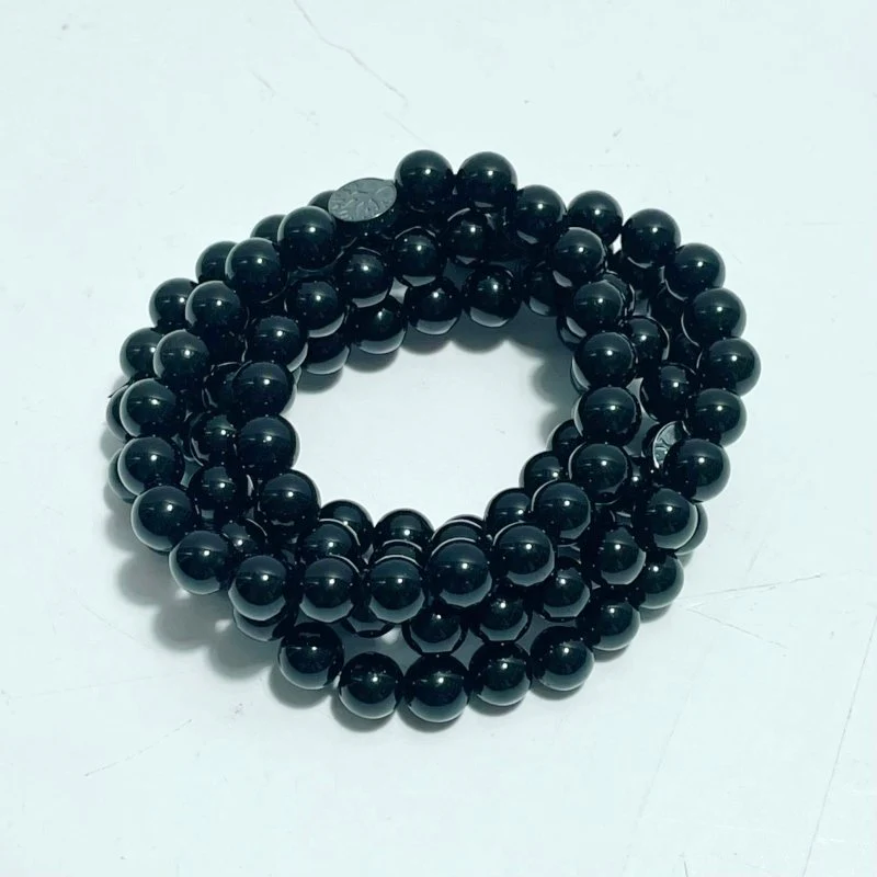 0.31in Obsidian Mixed Hematite Tree of Life Bracelet Wholesale - Image 3