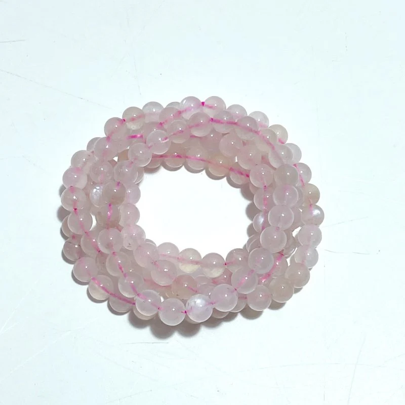 0.31in(8mm) Pink Moonstone Bracelet Wholesale - Image 3