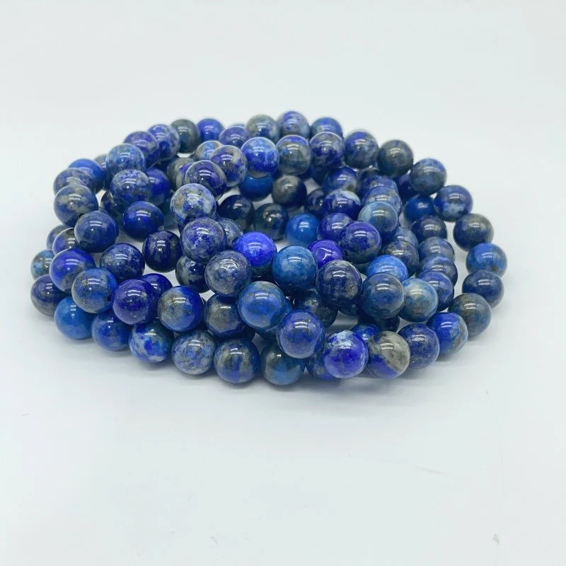 0.33in(8.5mm) Lapis Lazuli Bracelet Wholesale - Image 2