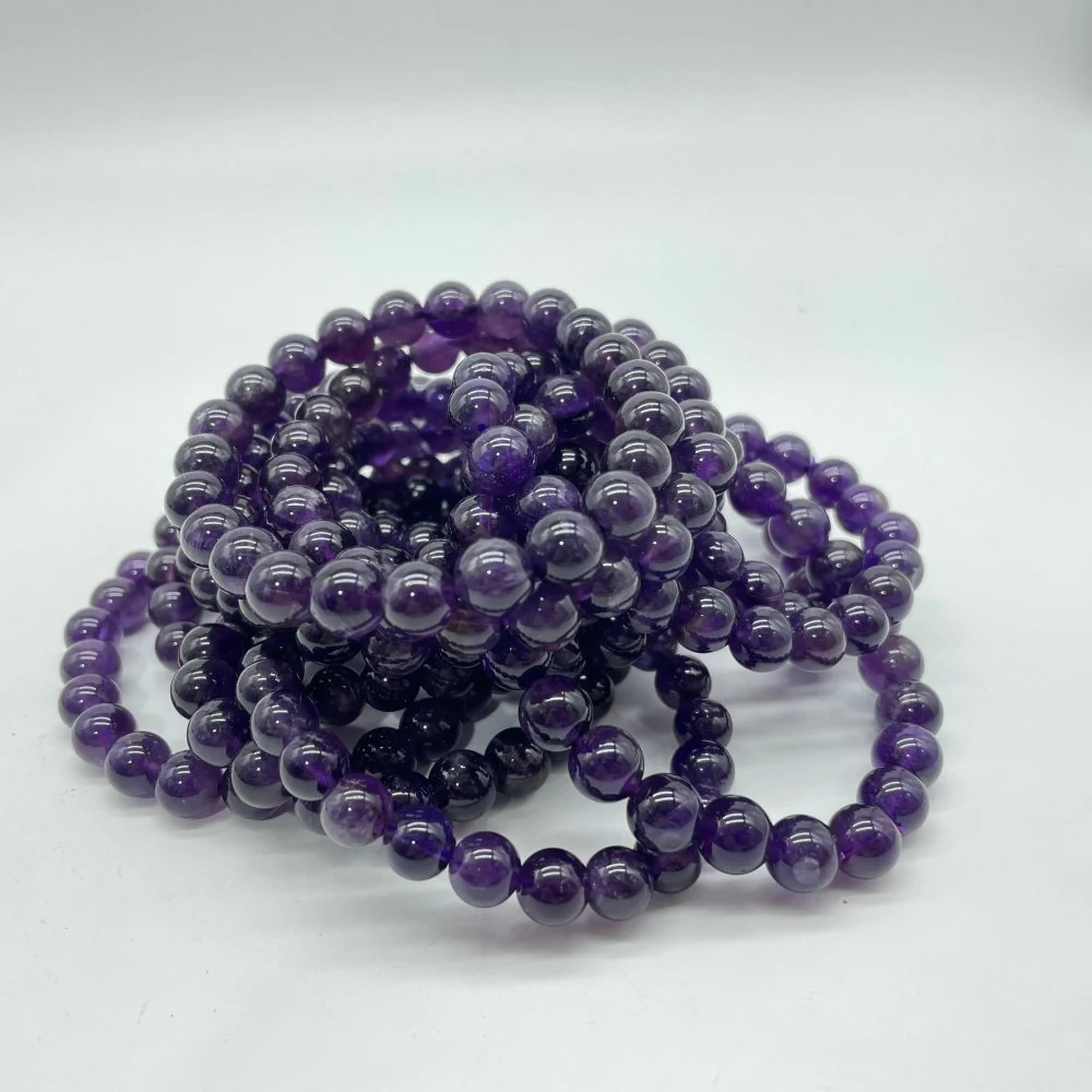 0.3in(8mm) Amethyst Bracelet Wholesale - Image 3