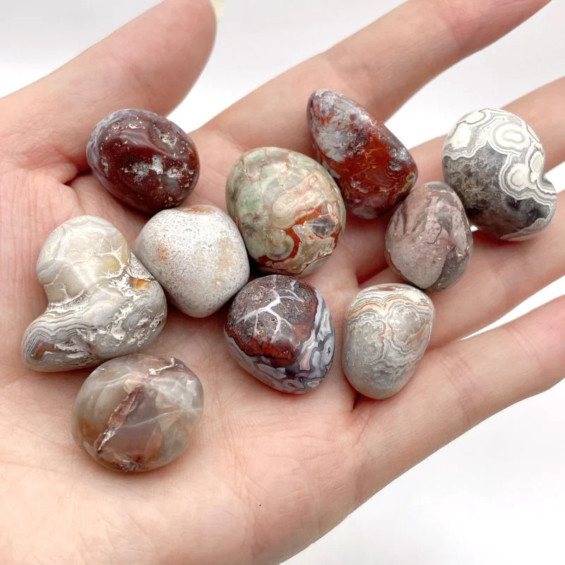 0.6-1.1in Moroccan Agate Tumbled Wholesale - Image 3