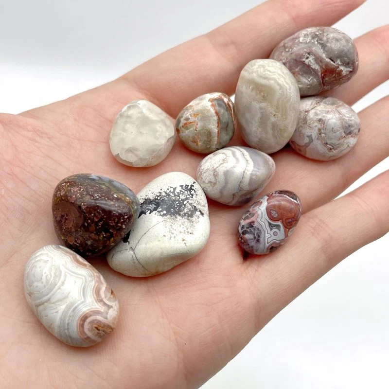 0.6-1.1in Moroccan Agate Tumbled Wholesale - Image 4