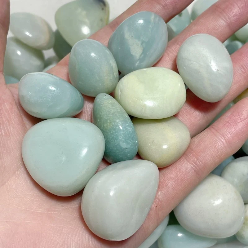 0.7-1.1in Caribbean Calcite Tumbled Wholesale - Image 2