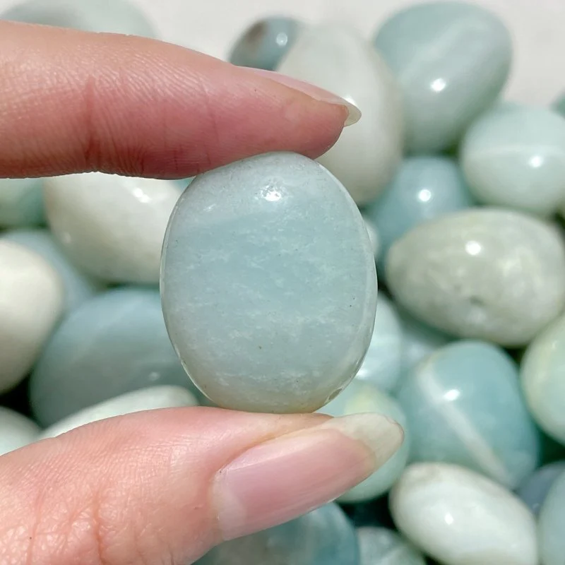 0.7-1.1in Caribbean Calcite Tumbled Wholesale - Image 5