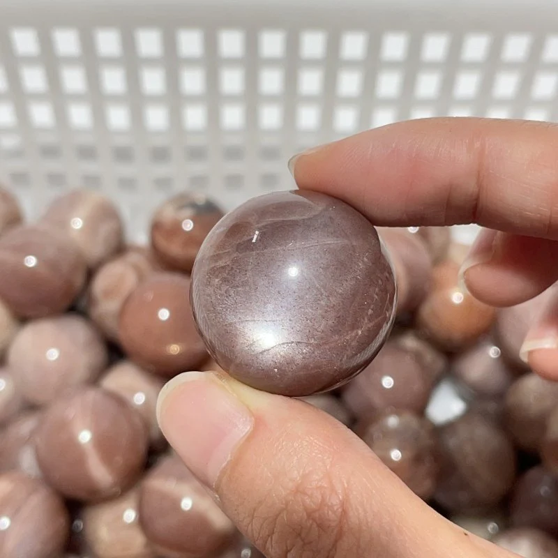 0.8-1.1in Beautiful Spark Sunstone Spheres Wholesale - Image 7