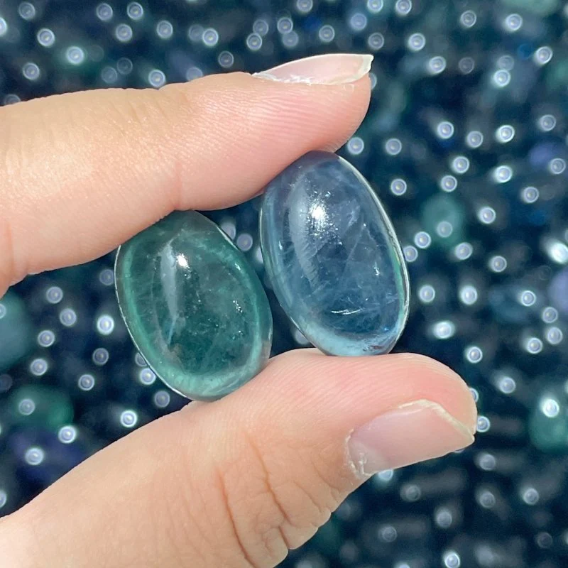 0.78-1in Blue&Green Fluorite Tumbled Wholesale - Image 3