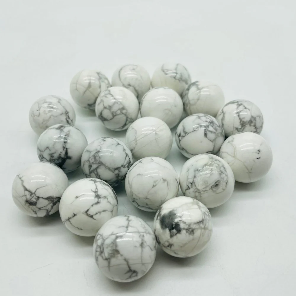 0.78in(2cm) Howlite Sphere Ball Wholesale - Image 2