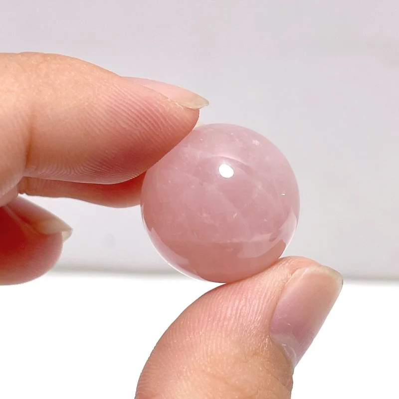0.78in(2cm) Rose Quartz Sphere Ball Wholesale - Image 3
