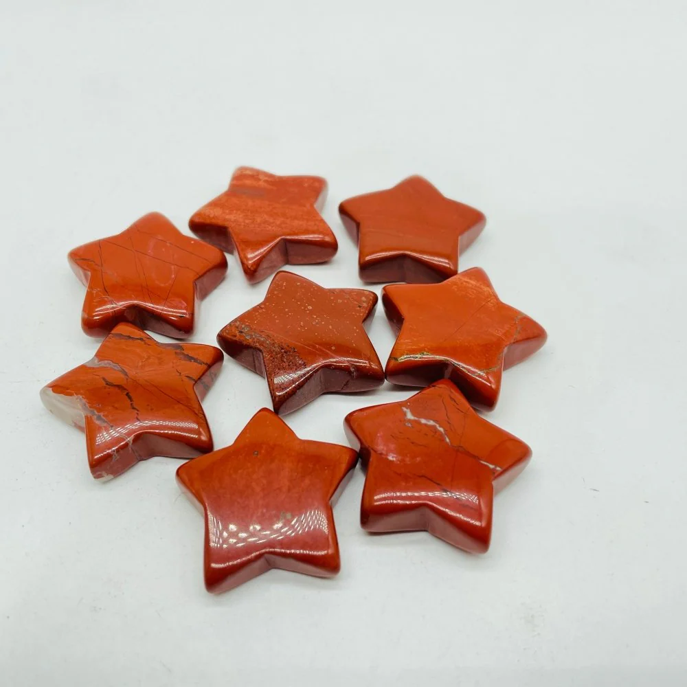 1.2in (3cm) Red Jasper Star Moon Wholesale - Image 3