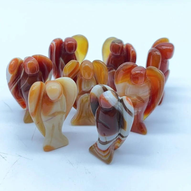 1.5in Carnelian Angel Carving Wholesale - Image 3