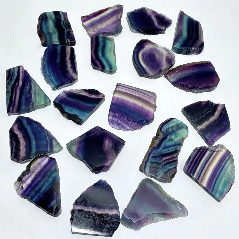 2-3in Small Rainbow Fluorite Slab Wholesale