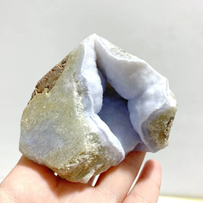 10 Pieces Geode Blue Chalcedony Druzy - Image 7