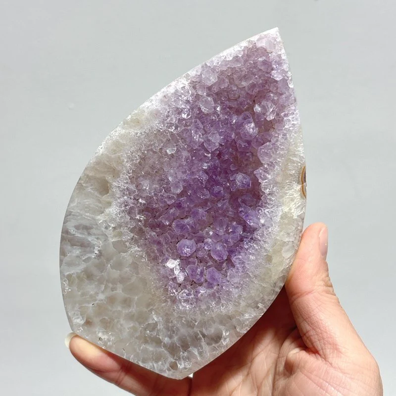 10 Pieces Geode Druzy Amethyst Agate Arrow Head Shape
