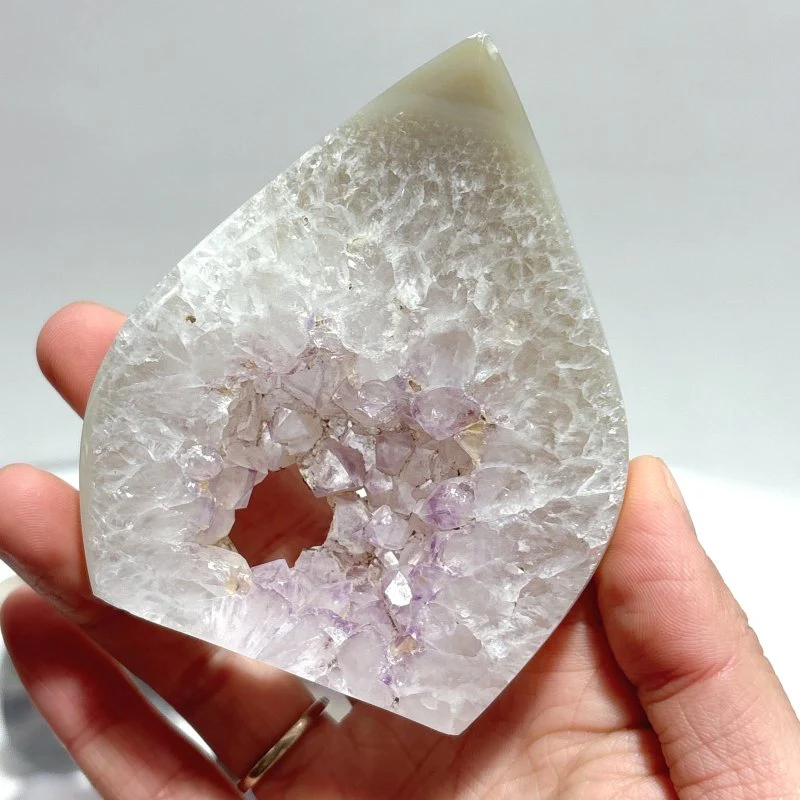 10 Pieces Geode Druzy Amethyst Agate Arrow Head Shape - Image 3