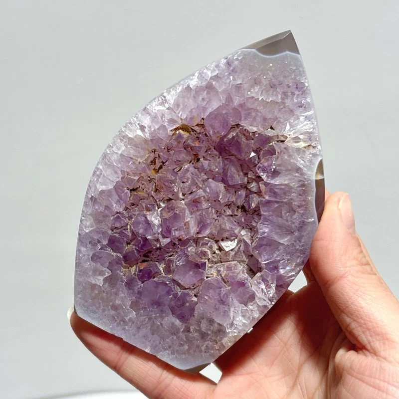 10 Pieces Geode Druzy Amethyst Agate Arrow Head Shape - Image 7
