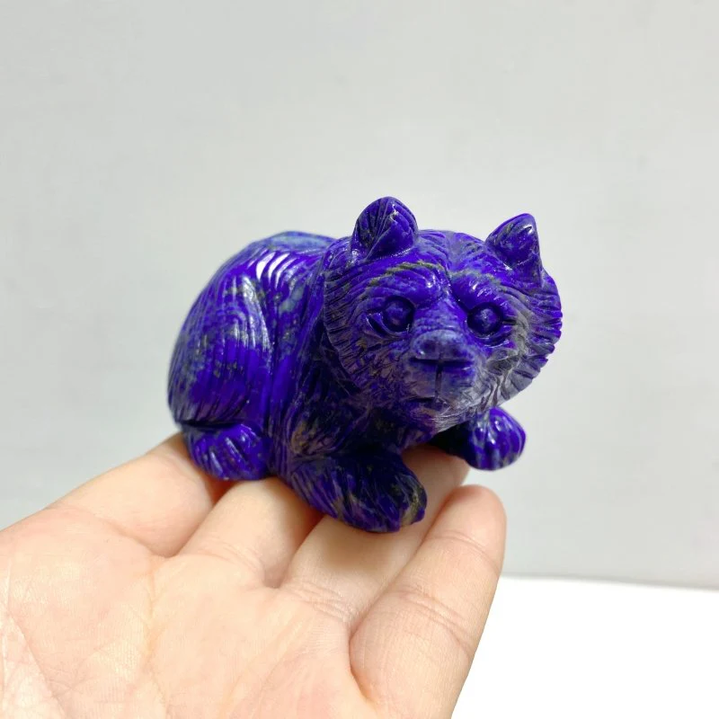 10 Pieces Lapis Lazuli Bear Carving - Image 4