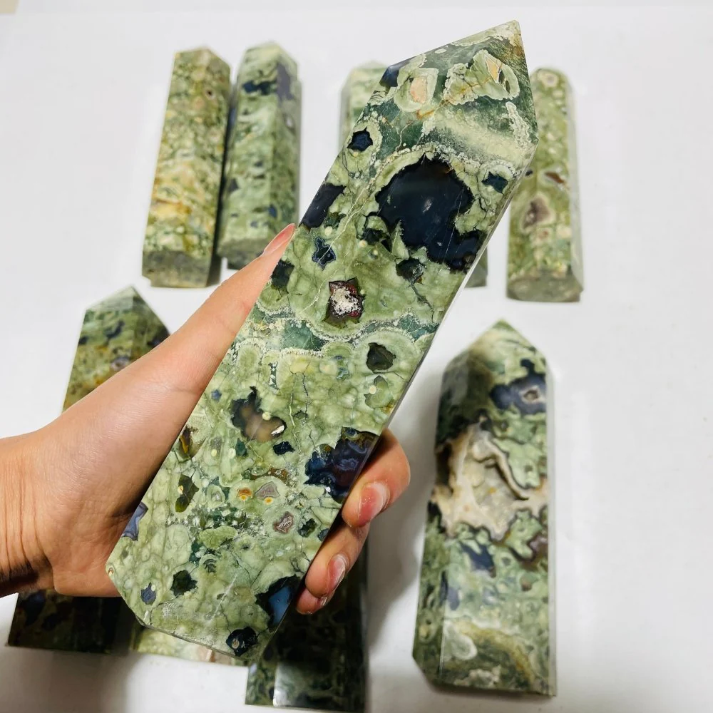 10 Pieces Large Rain Forest Jasper Tower Closeout - Image 2