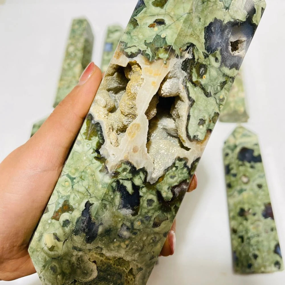 10 Pieces Large Rain Forest Jasper Tower Closeout - Image 3