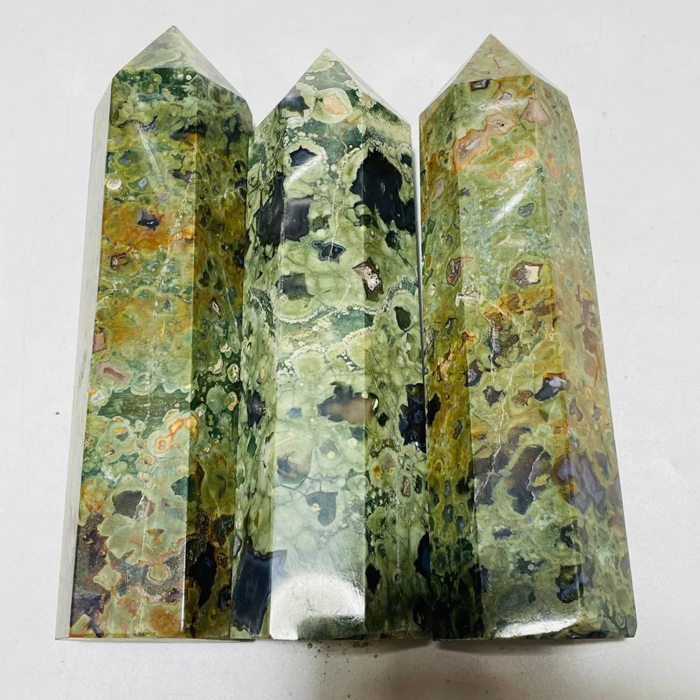 10 Pieces Large Rain Forest Jasper Tower Closeout - Image 6