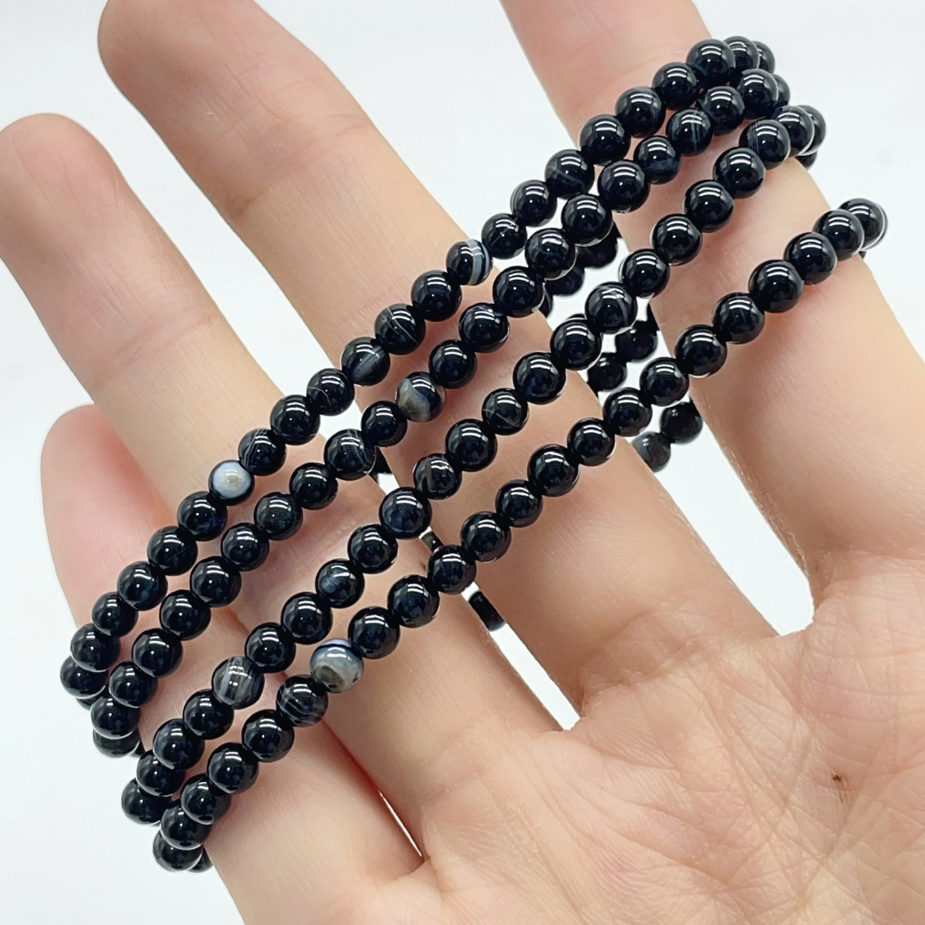 10 Types Mini Beads 4mm Bracelet Wholesale Golden Rutile Fluorite Dragon Blood Stone - Image 11