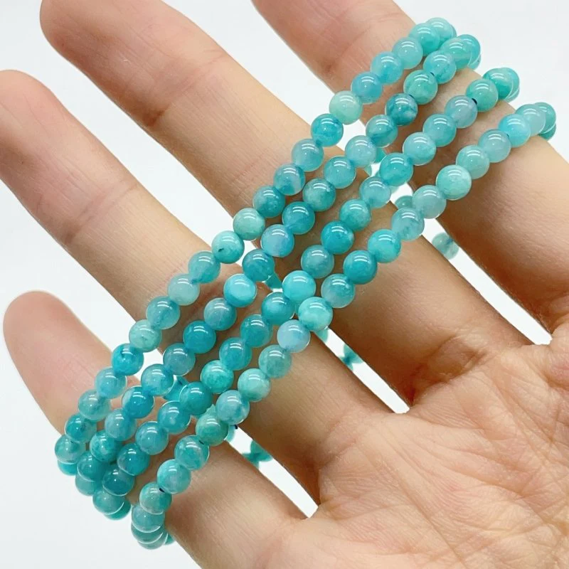 10 Types Mini Beads 4mm Bracelet Wholesale Golden Rutile Fluorite Dragon Blood Stone - Image 4