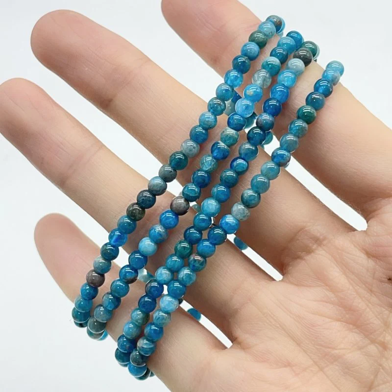 10 Types Mini Beads 4mm Bracelet Wholesale Golden Rutile Fluorite Dragon Blood Stone - Image 5