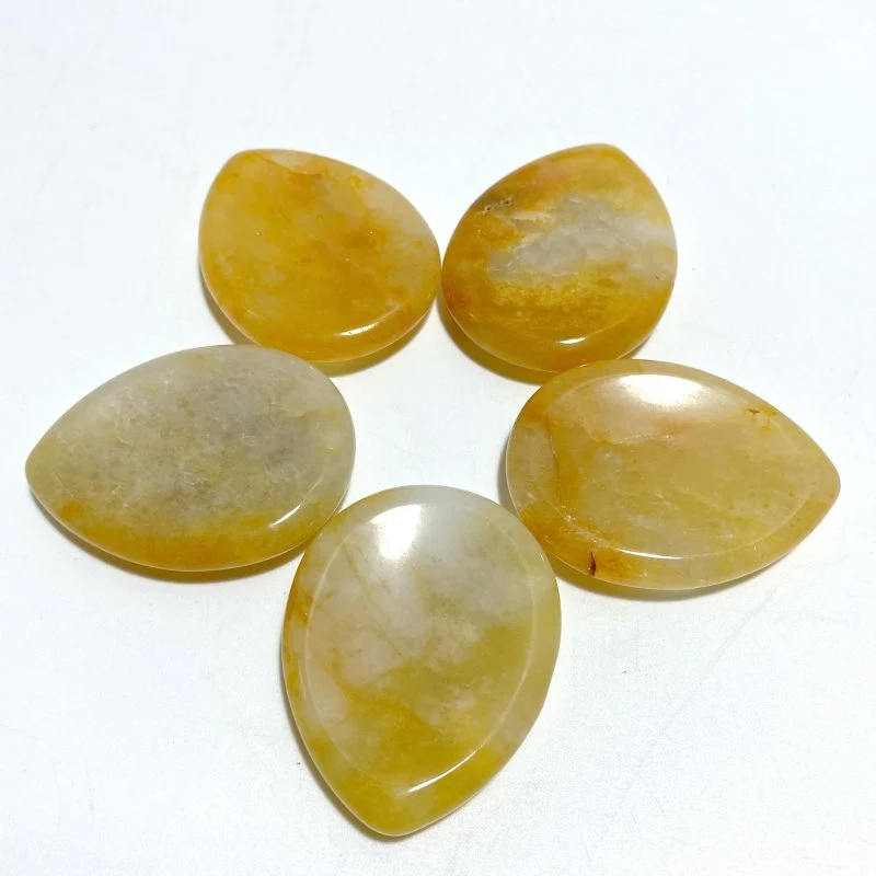 10 Types Worry Stones Teardrop Shape Wholesale Green Aventurine Labradorite Clear Quartz - Image 6
