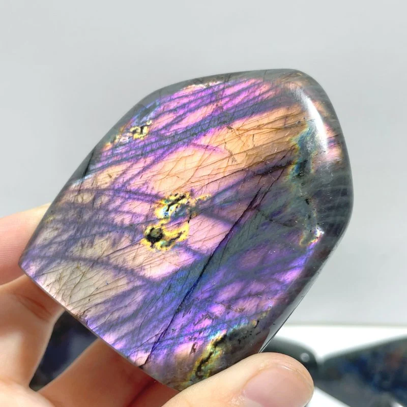 20 Pieces High Quality Polished Purple Blue Labradorite Free Form