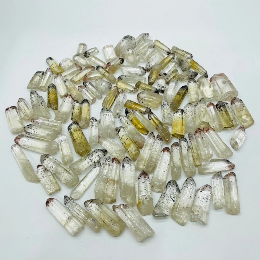 105 Pieces Polished Strawberry Crystal Lepidocrocite Super 7 Points For DIY Pendant - Image 2