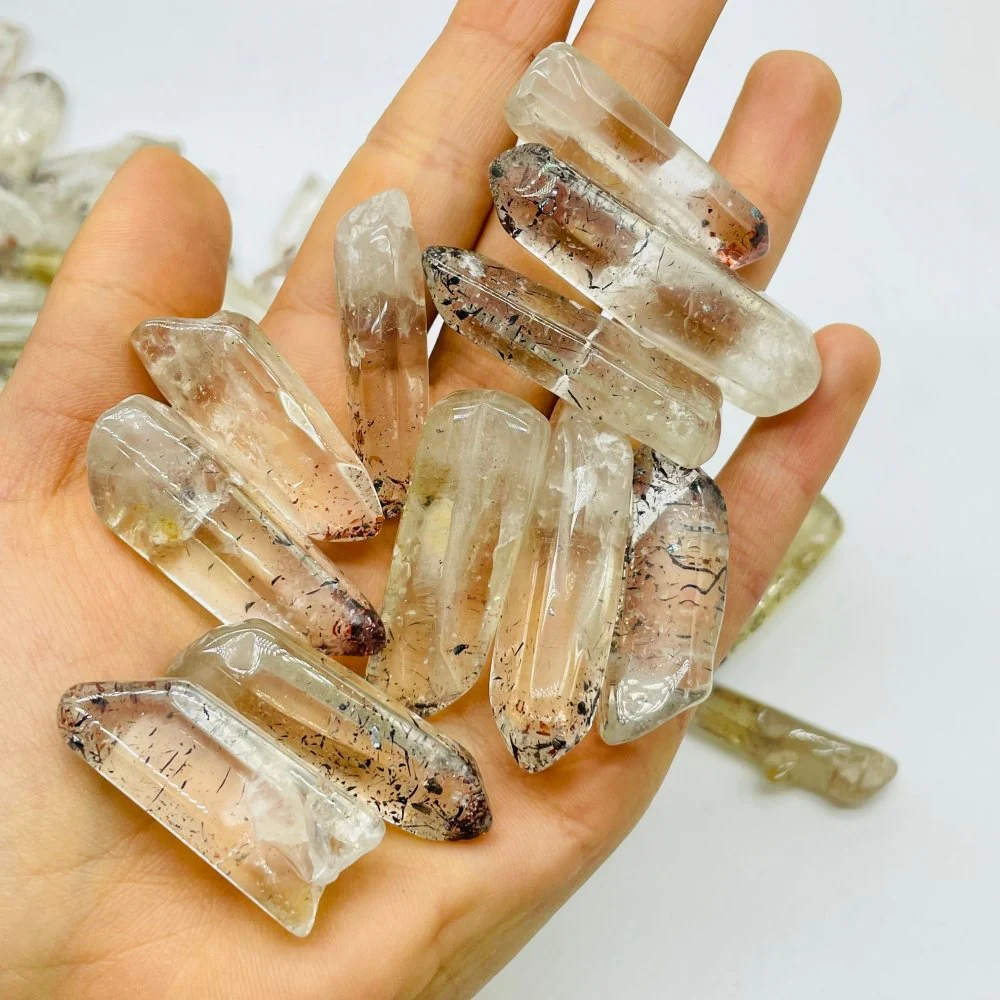 105 Pieces Polished Strawberry Crystal Lepidocrocite Super 7 Points For DIY Pendant - Image 4