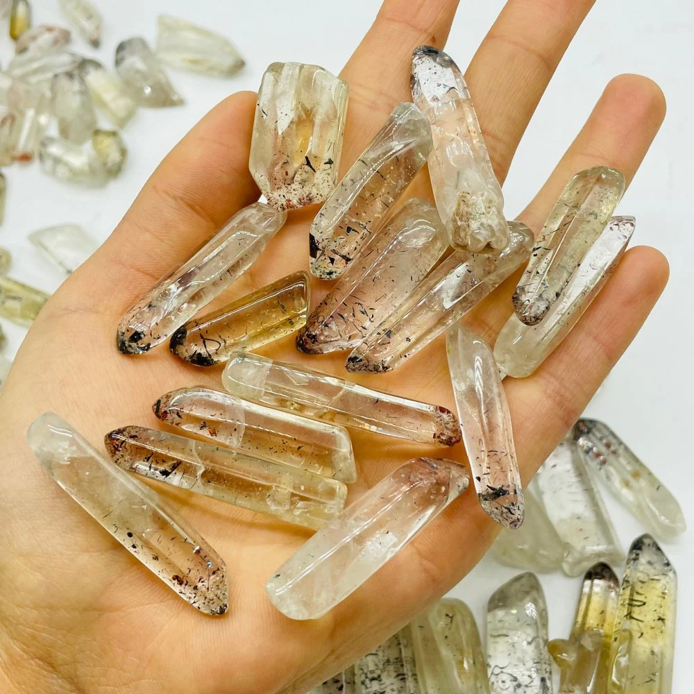 105 Pieces Polished Strawberry Crystal Lepidocrocite Super 7 Points For DIY Pendant - Image 6