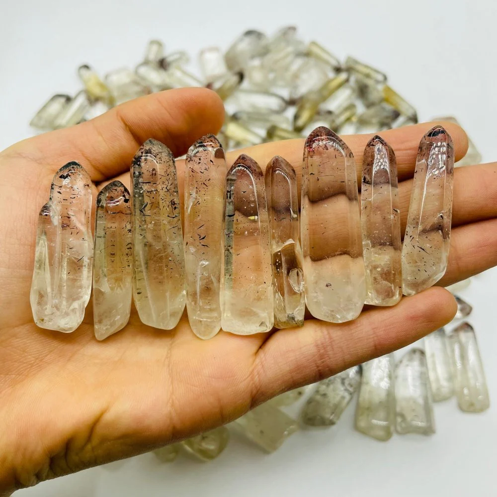 105 Pieces Polished Strawberry Crystal Lepidocrocite Super 7 Points For DIY Pendant - Image 7