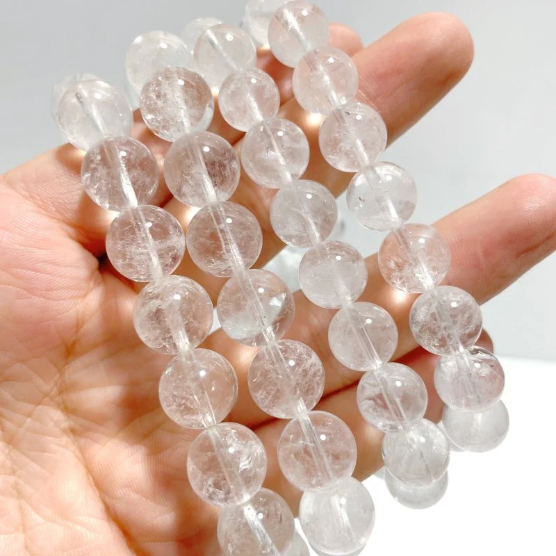 10mm/11mm Clear Quartz Bracelet Wholesale - Image 4