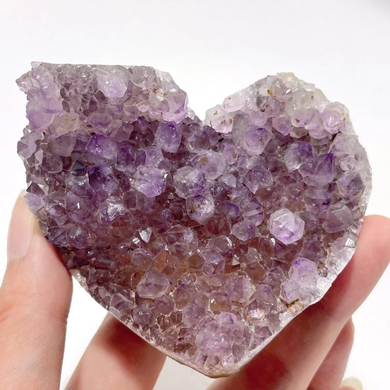 14 Pieces Beautiful Large Amethyst Cluster Heart - Image 7