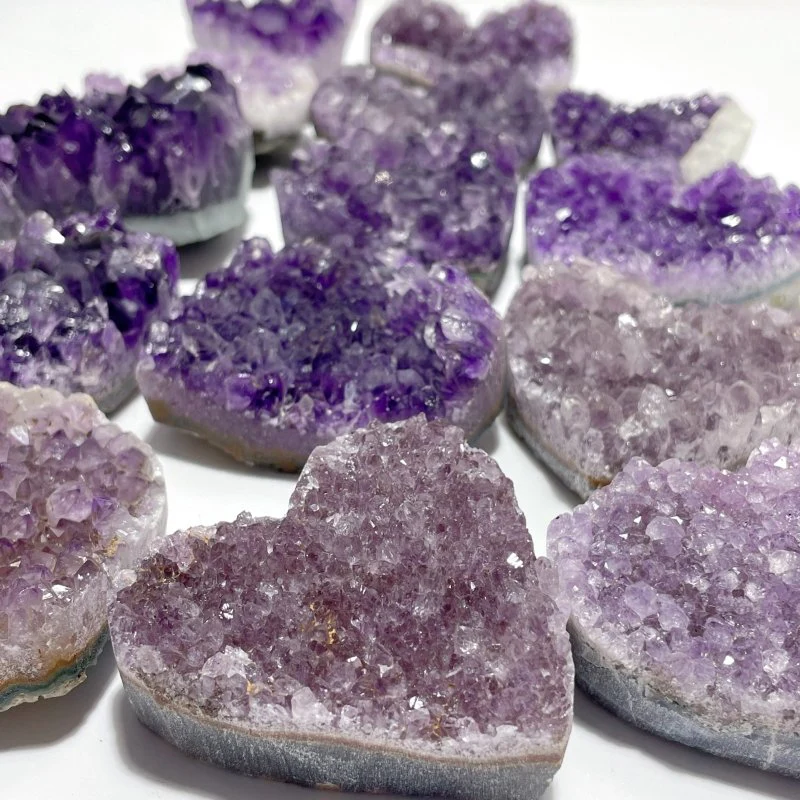 14 Pieces Beautiful Large Amethyst Cluster Heart - Image 9