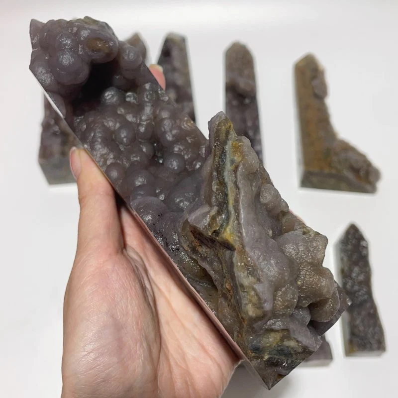 11 Pieces Agate Tower One Side Rough Wholesale - Image 4