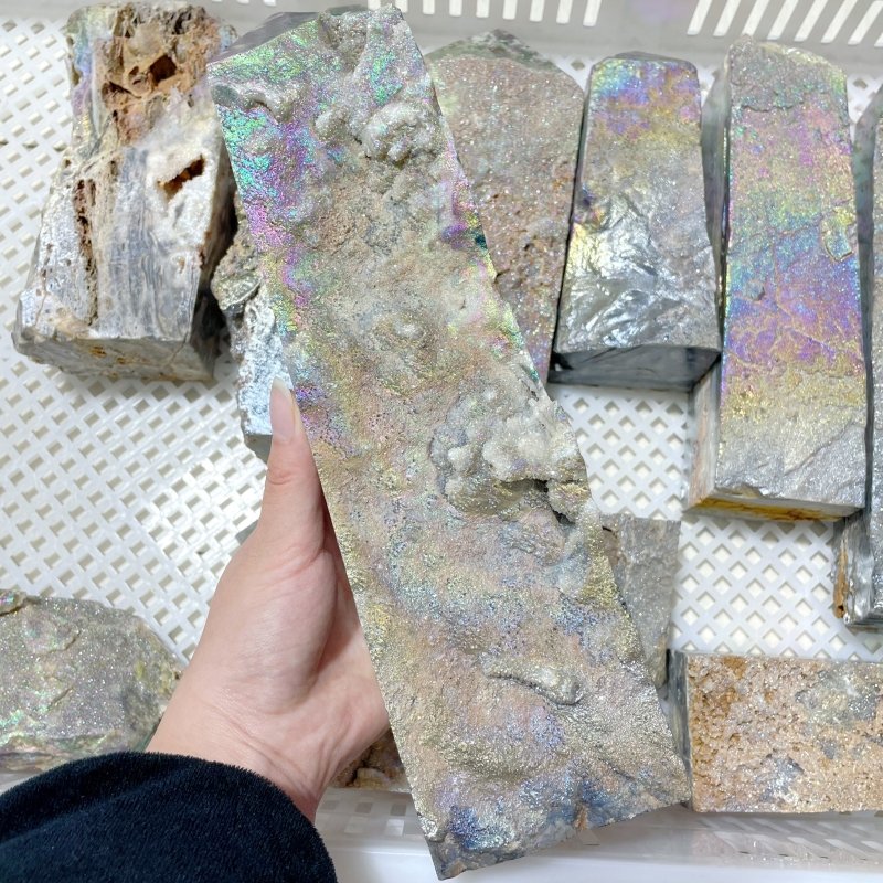 11 Pieces Large Aura Sphalerite Tower Points Closeout - Image 4