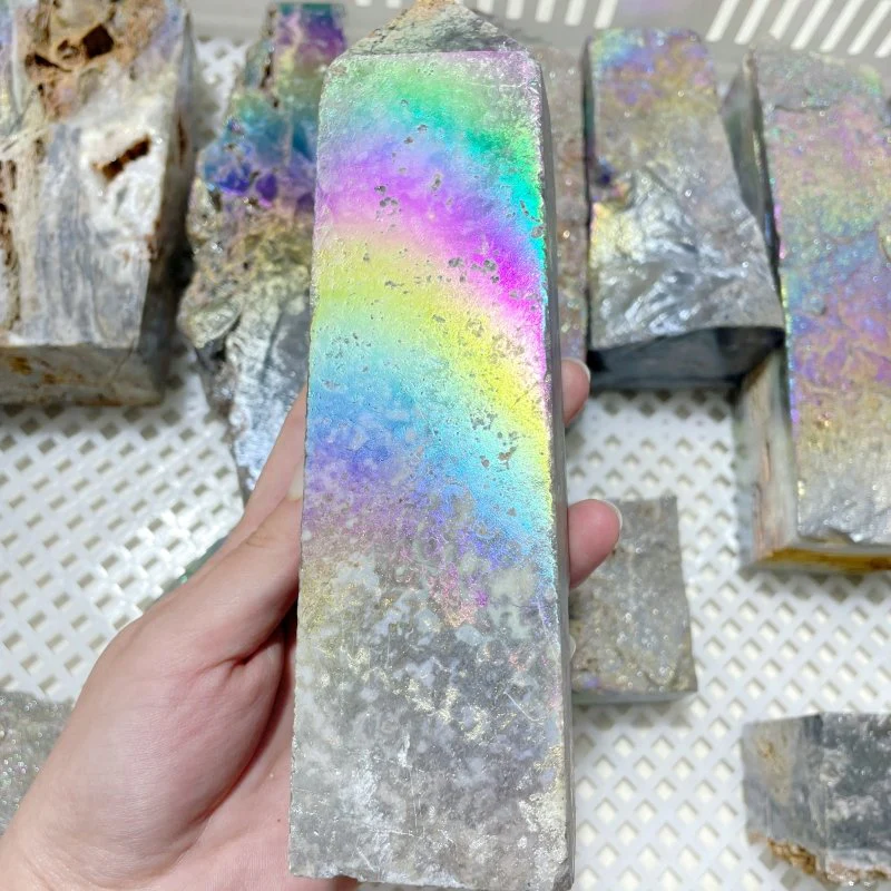 11 Pieces Large Aura Sphalerite Tower Points Closeout - Image 5