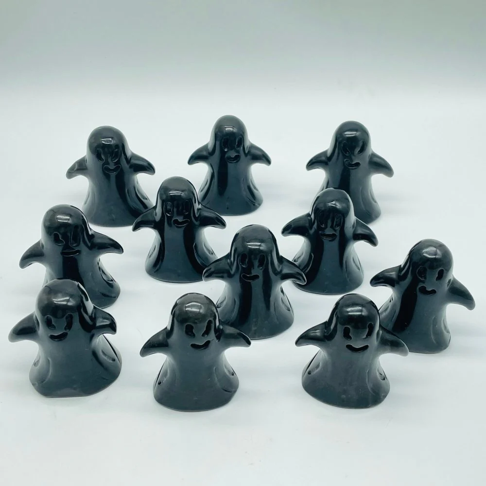 11 Pieces Banded Obsidian Ghost Carving Closeout - Image 5