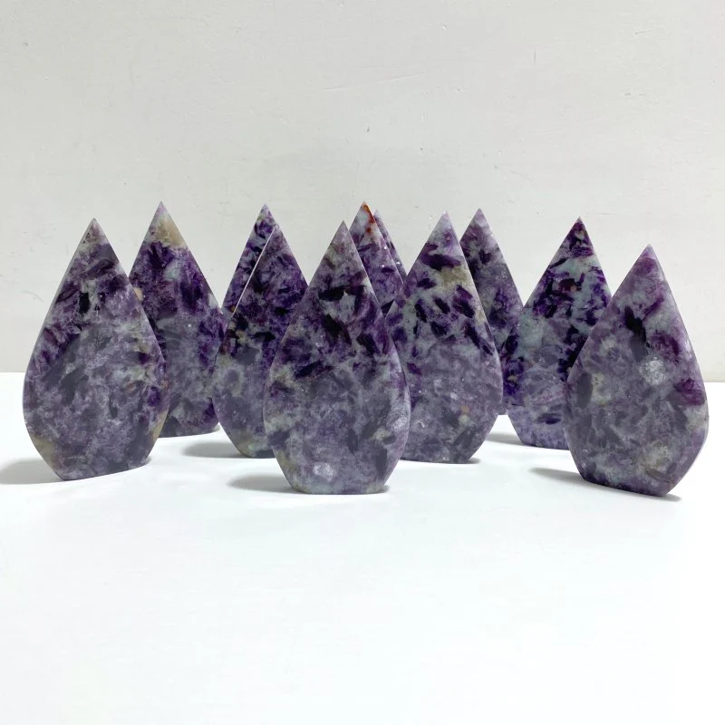 11 Pieces Spark Lepidolite Arrow Head Shape