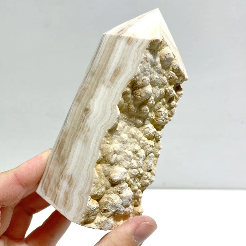 11 Pieces Stripe Yellow Calcite Points Raw Side - Image 4