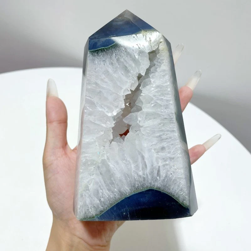 11 Pieces Unique Large Agate Geode Druzy Points - Image 3
