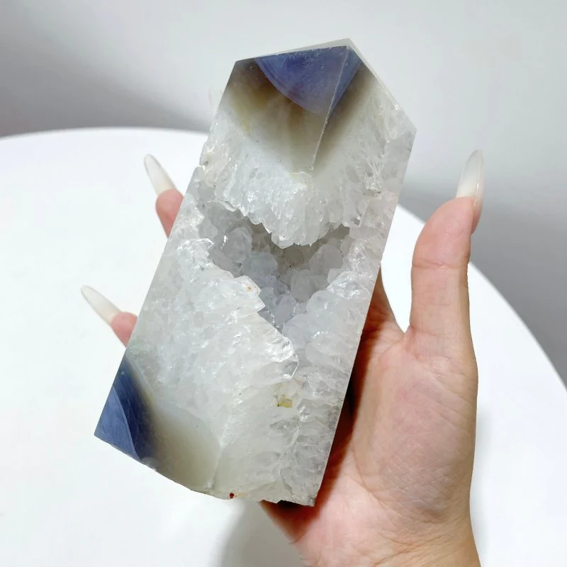 11 Pieces Unique Large Agate Geode Druzy Points - Image 6