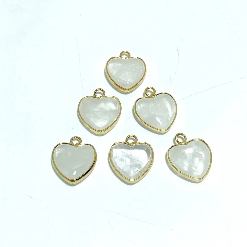 11 Types Crystal Heart Shape Pendants Wholesale Rose Quartz Chevron Amethyst Tiger Eye - Image 12