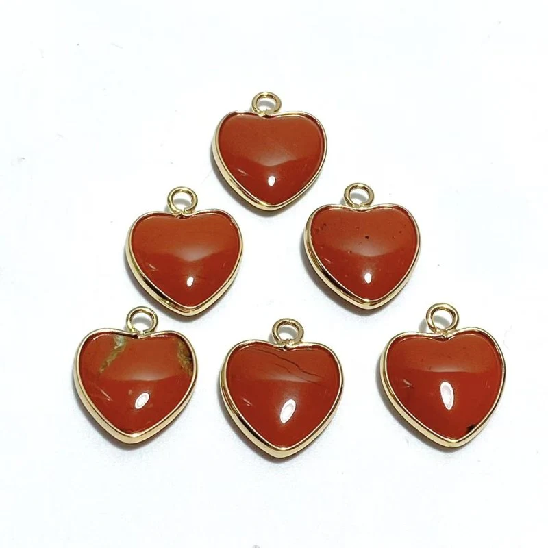 11 Types Crystal Heart Shape Pendants Wholesale Rose Quartz Chevron Amethyst Tiger Eye - Image 9