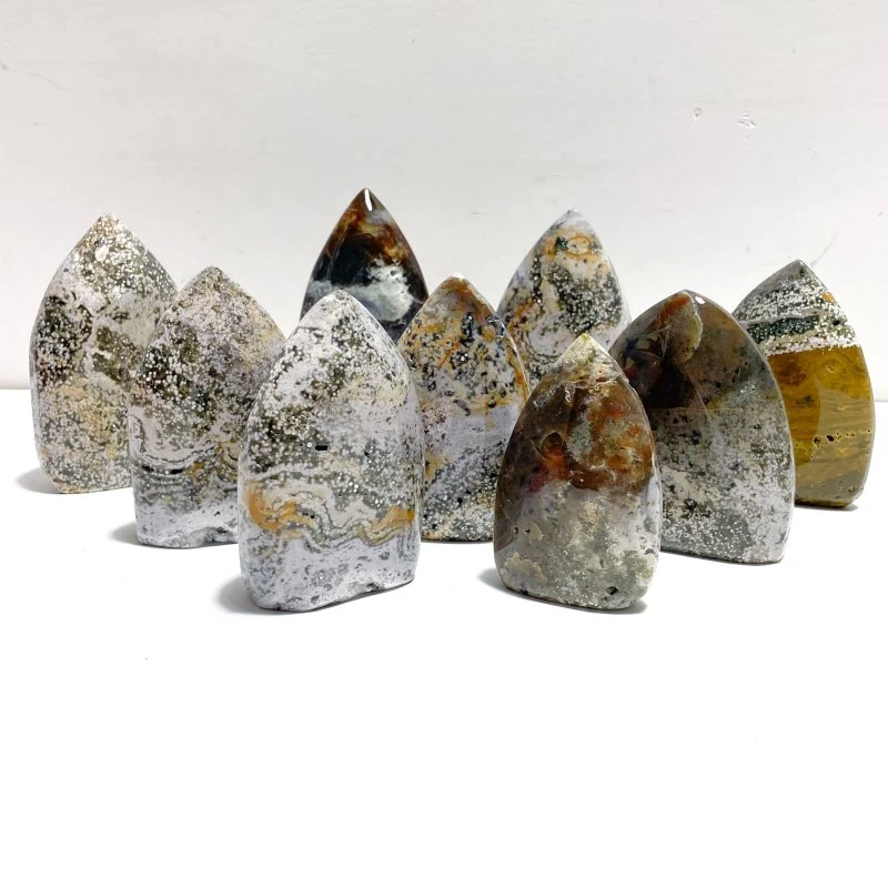 9 Pieces Ocean Jasper Arrow Head Shape Home Decor