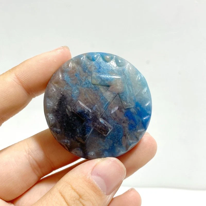 12 Pieces A Set of Trolleite Stone Twelve Constellations Carving - Image 10